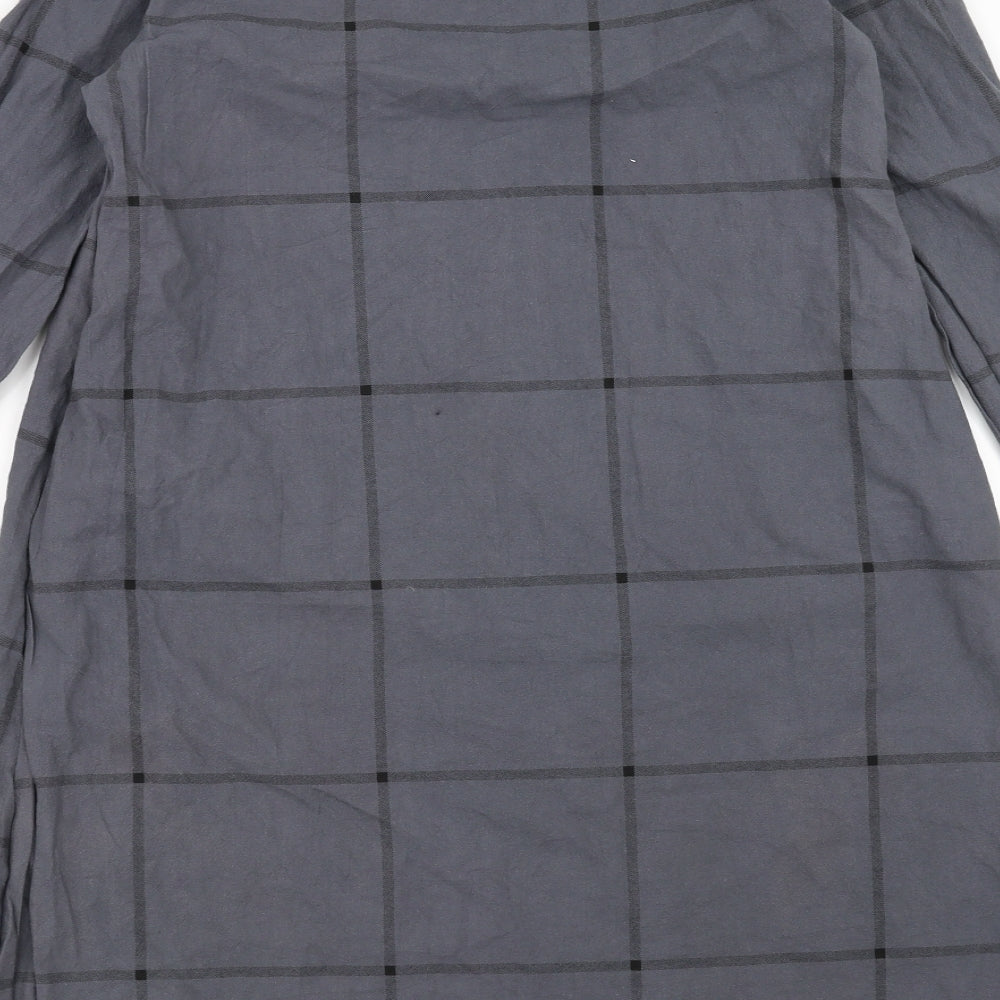 Zanzea Womens Grey Check Shift Size S