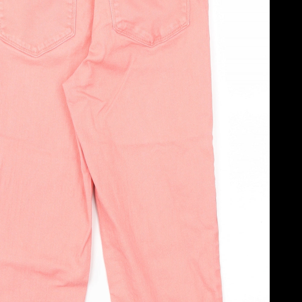 YNXDJ Womens Pink Capri Jeans Size 6 L20 in