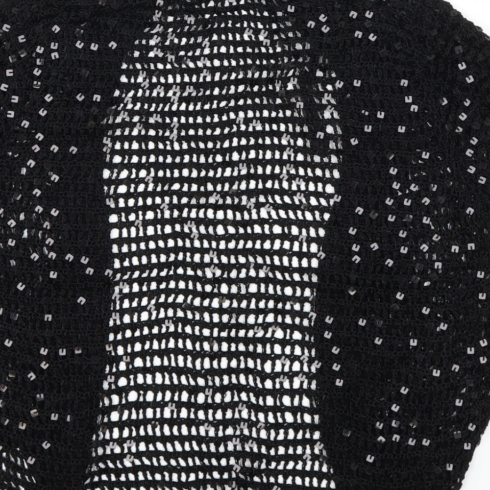 Papaya Womens Black Cardigan Jumper Size 14