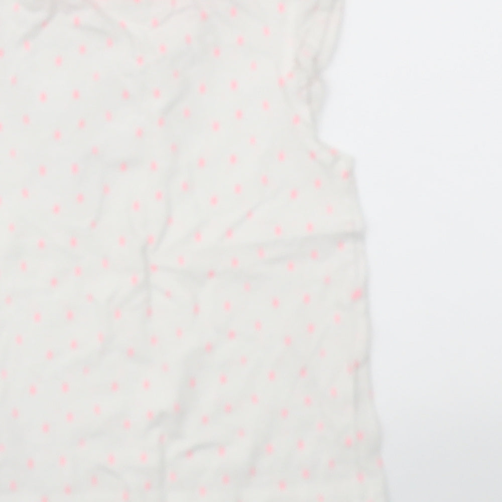 Disney Baby White Animal Print Basic T-Shirt Size 12-18 Months