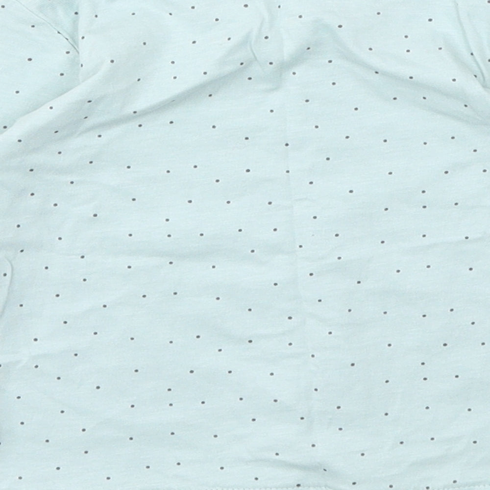 George Girls Blue Polka Dot Basic T-Shirt Size 9-12 Months