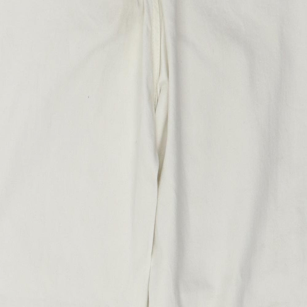 H&M Womens White Straight Jeans Size 12 L25 in