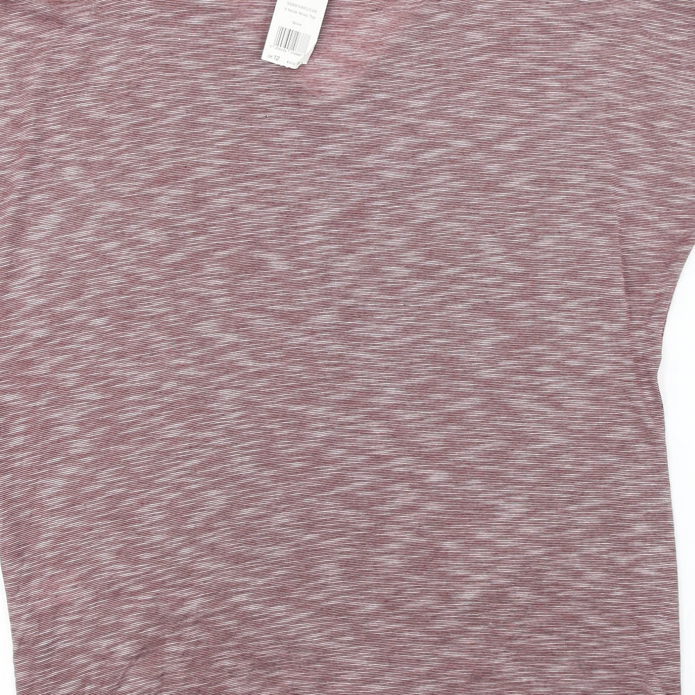 Select Womens Red Basic T-Shirt Size 12