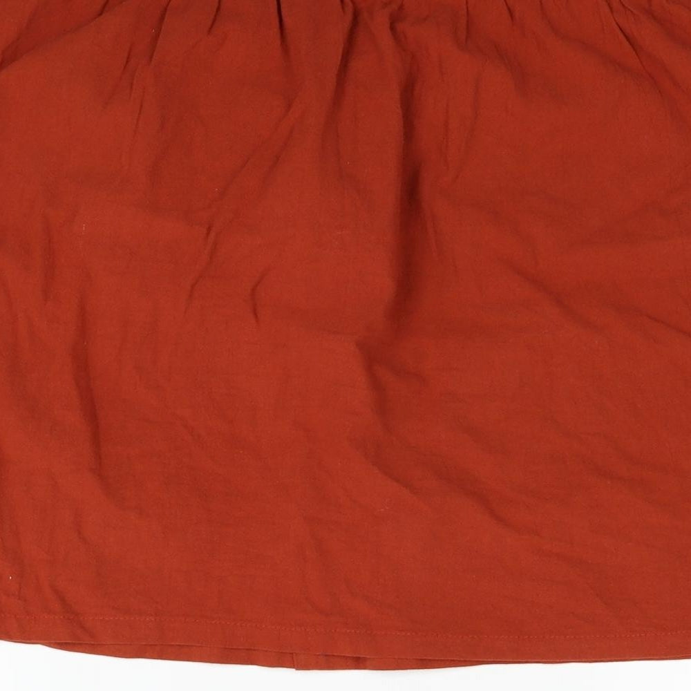 SheIn Womens Orange Flare Skirt Size XL