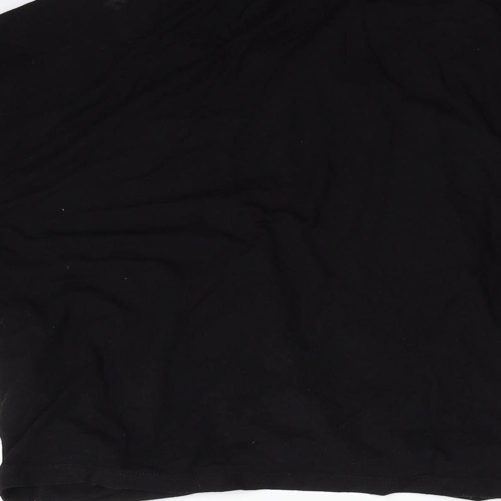 Divided Womens Black Basic T-Shirt Size L