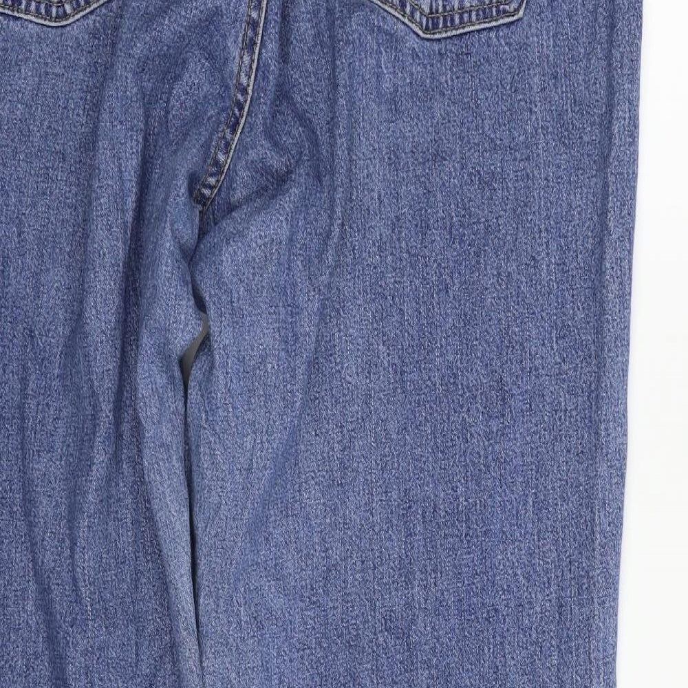 Faded Glory Womens Blue Straight Jeans Size 40 in L30 in