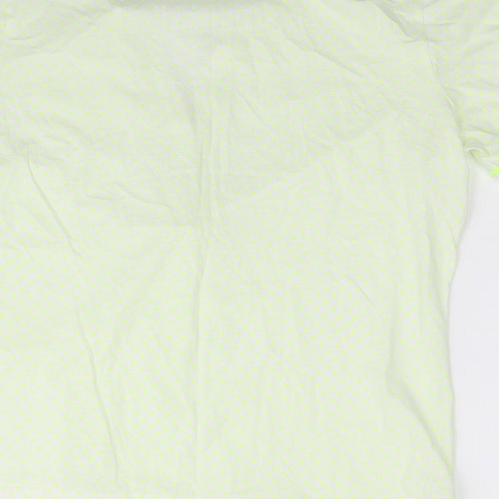 Basler Womens Gold Polka Dot Basic T-Shirt Size 14