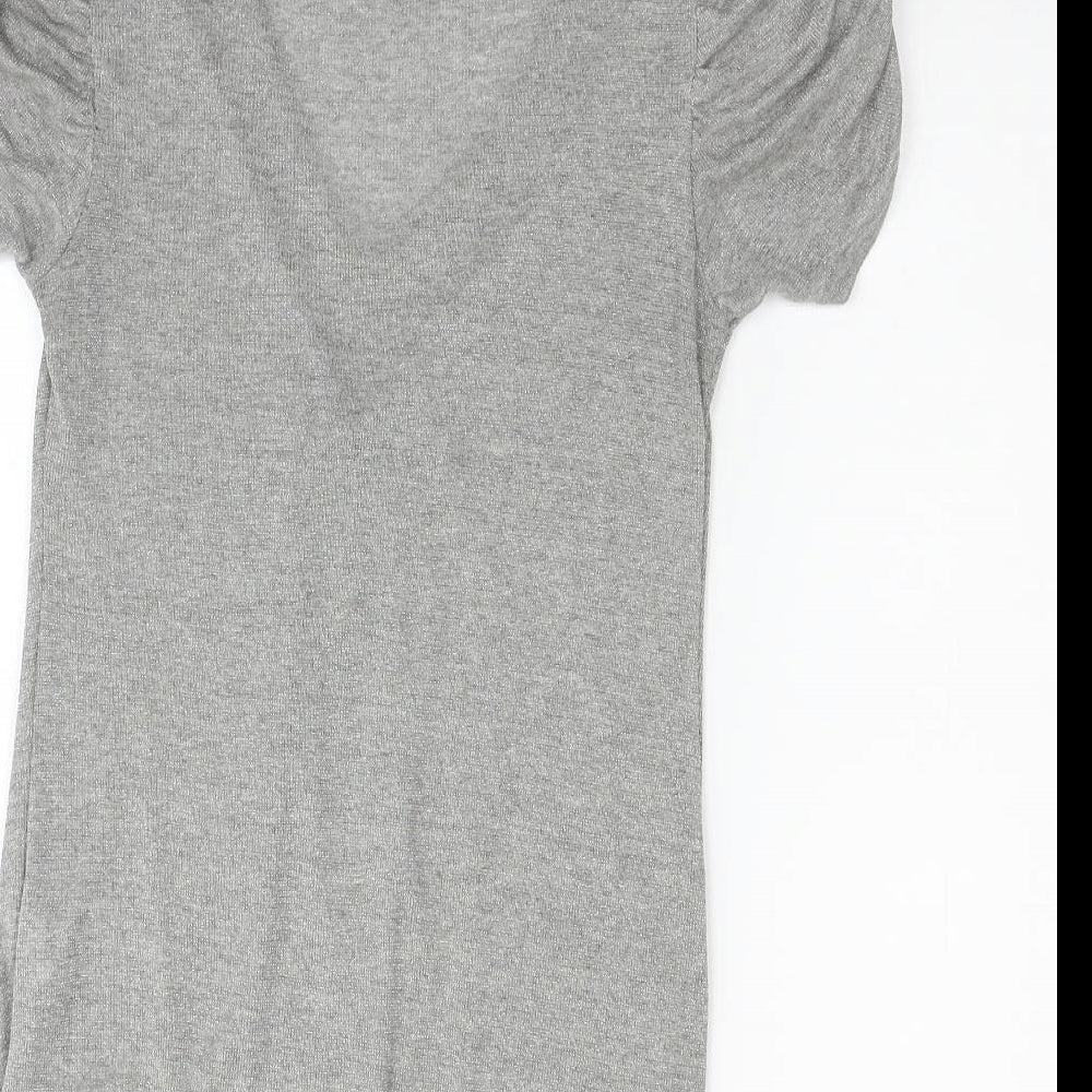 Logo Womens Grey Fit & Flare Size 14