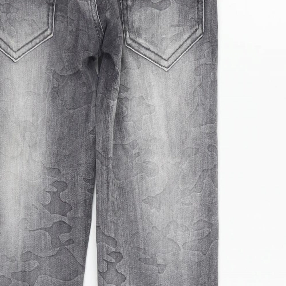 dola elvin Girls Grey Straight Jeans Size 13-14 Years