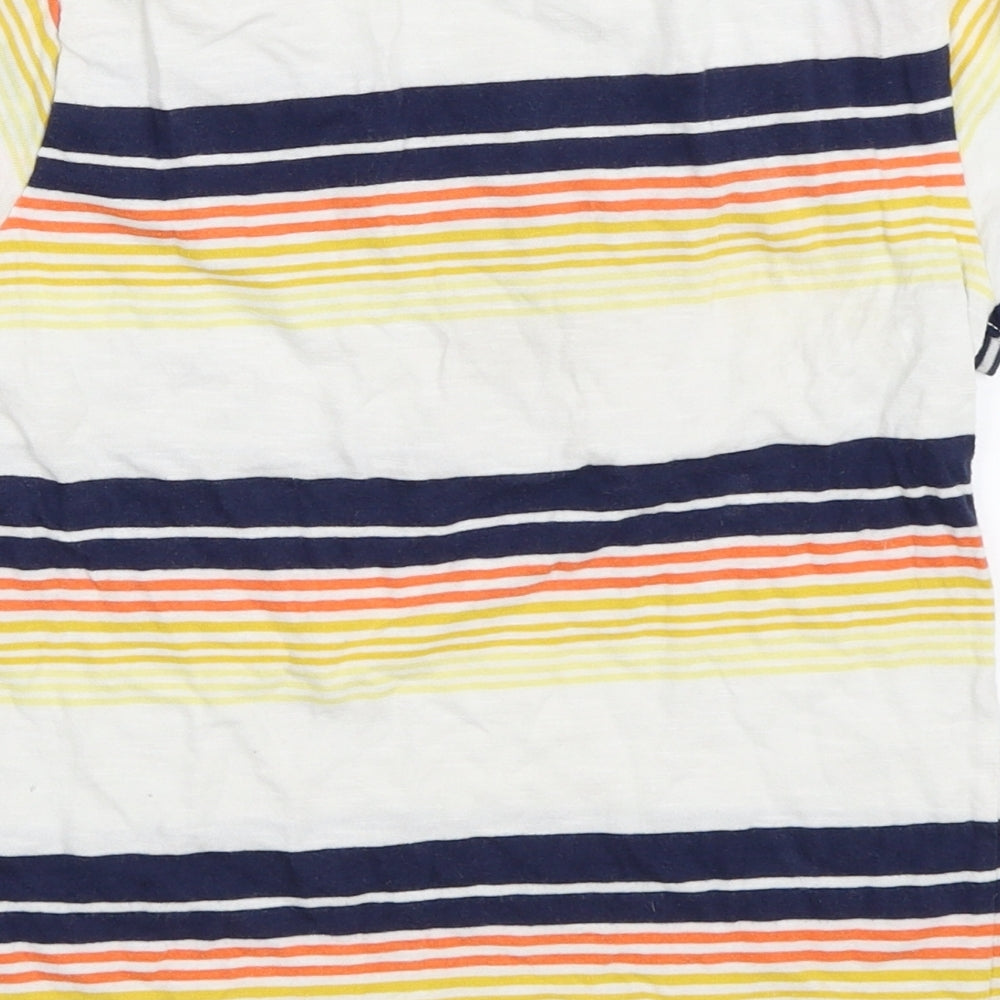 Primark Boys Silver Striped Basic T-Shirt Size 4-5 Years