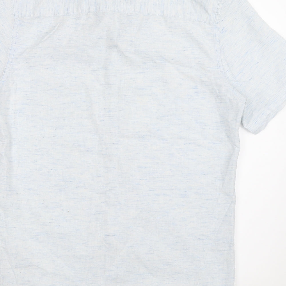 New Look Mens Blue Button-Up Size XS
