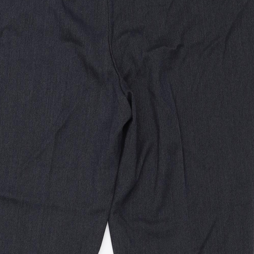 Bonmarché Womens Blue Capri Trousers Size 16 L25 in