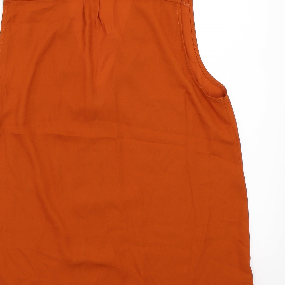 George Womens Brown Basic Blouse Size 14