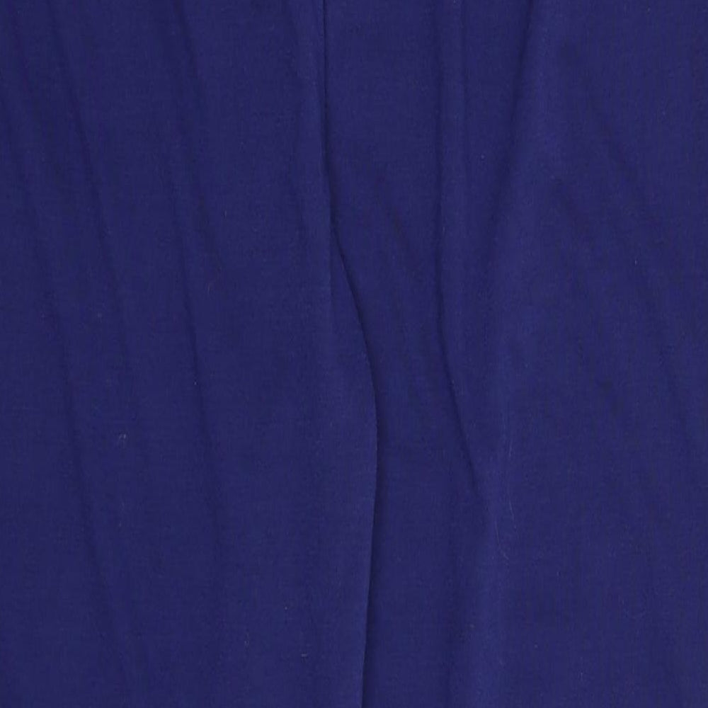Anne De Lancay Womens Blue Trousers Size 14 L28 in