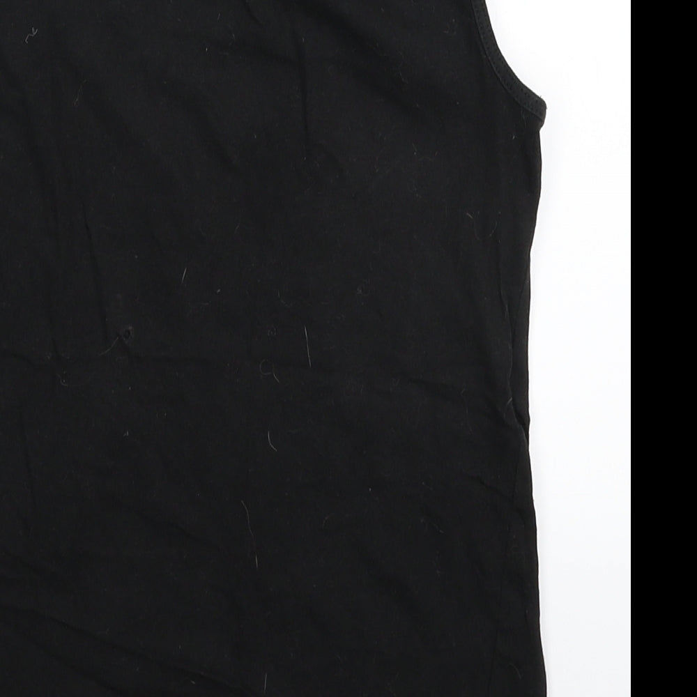 Primark Girls Black Basic Tank Size 10-11 Years