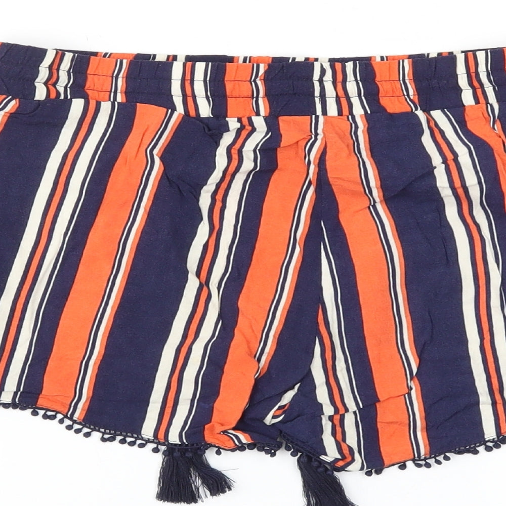 Atmosphere Womens Blue Striped Culotte Shorts Size 8