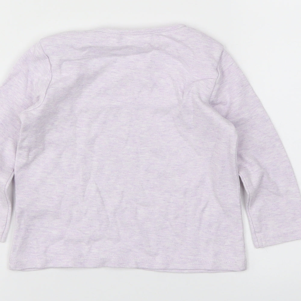 Next Boys Purple Basic T-Shirt Size 12-18 Months