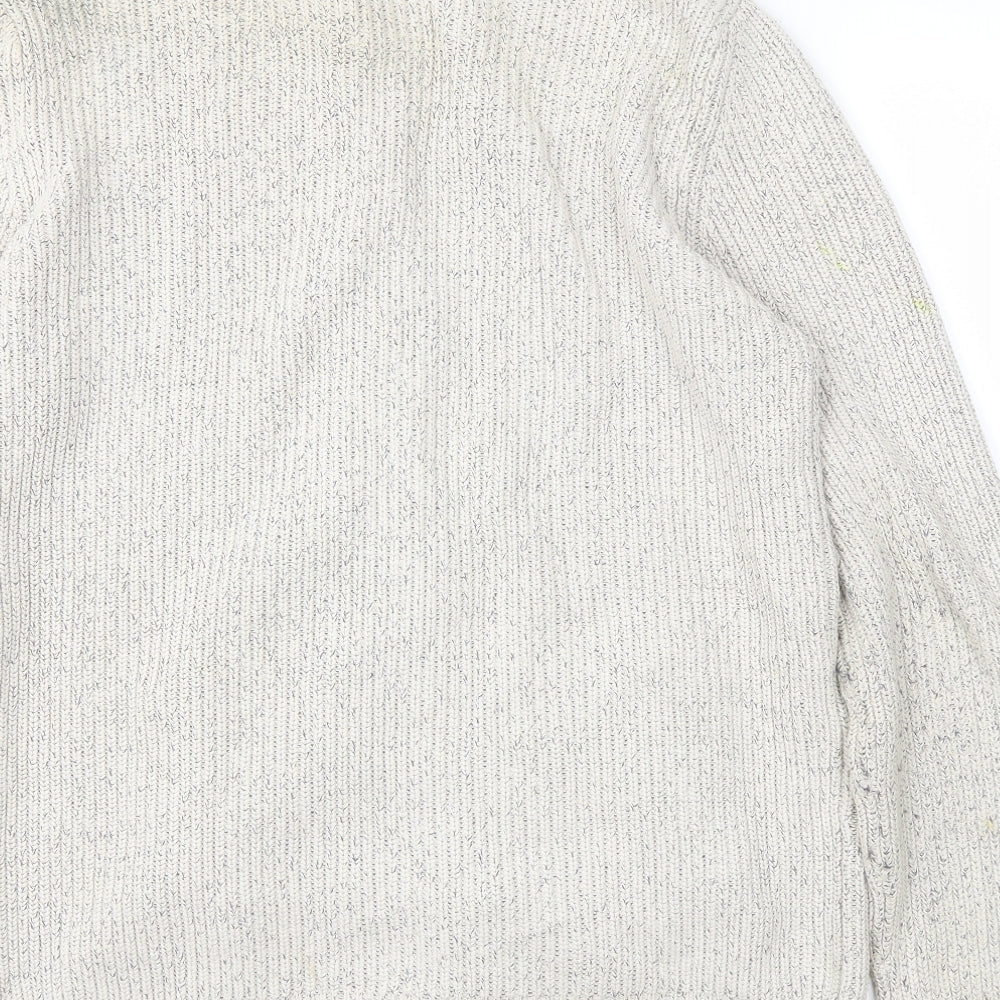 BHS Mens Beige Full Zip Jumper Size L