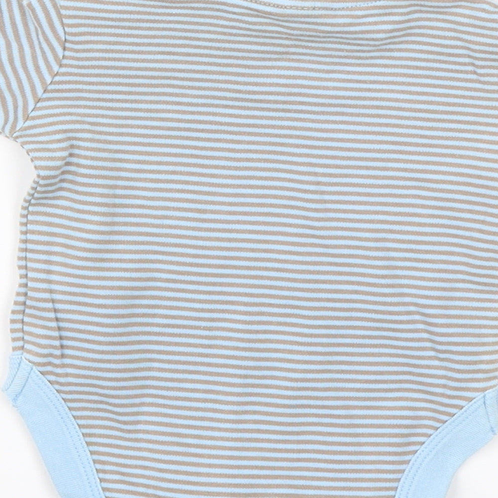 NEXT Baby Blue Striped Romper One-Piece Size 0-3 Months