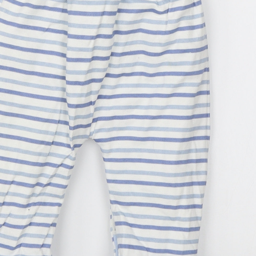 Stomp Baby White Striped Sweatpants Trousers Size 3-6 Months