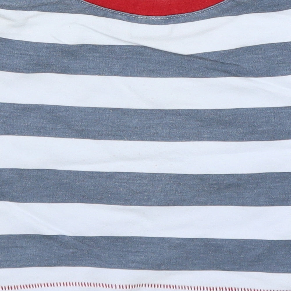 NEXT Baby Blue Striped Basic T-Shirt Size 0-3 Months - Little dribbler