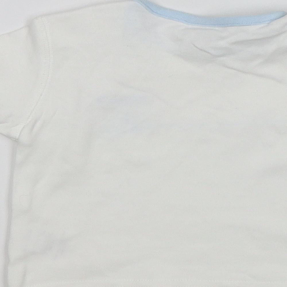 NEXT Baby White Basic T-Shirt Size 0-3 Months - Car