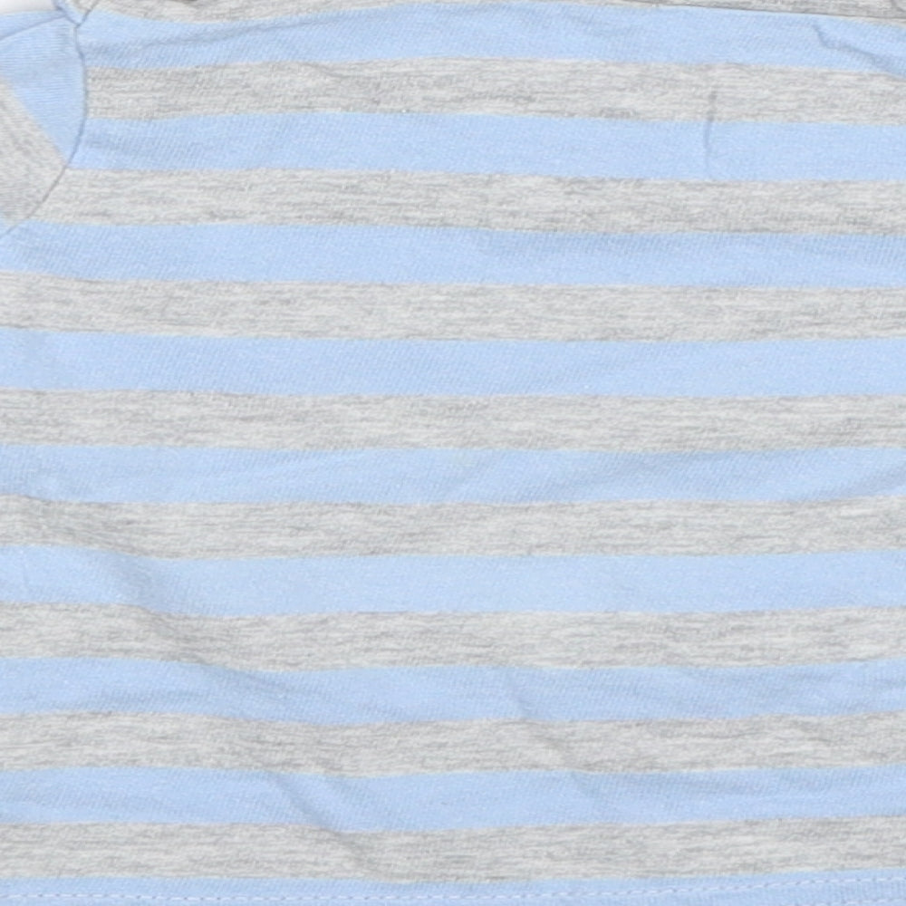 Tiny Ted Baby Blue Striped Jersey T-Shirt Size 3-6 Months - Champ