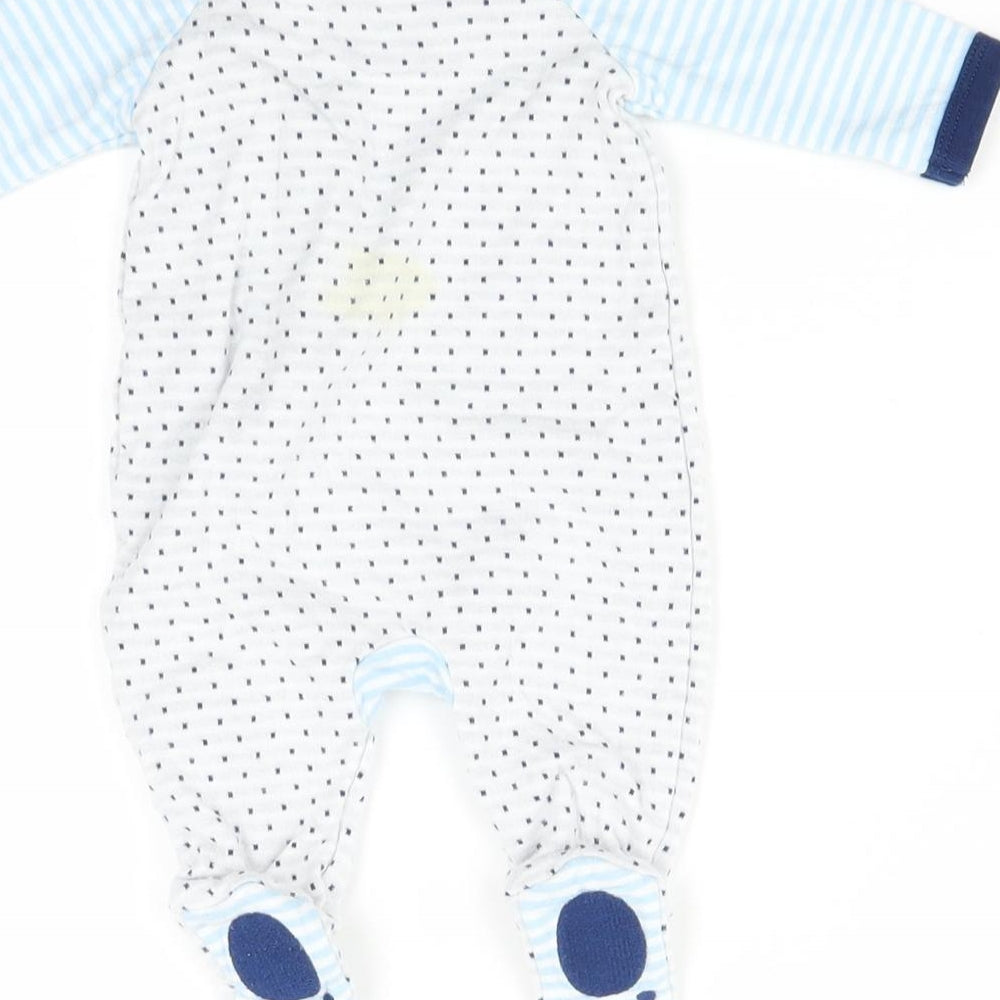 Mini Club Baby Blue Polka Dot Babygrow One-Piece Size 0-3 Months