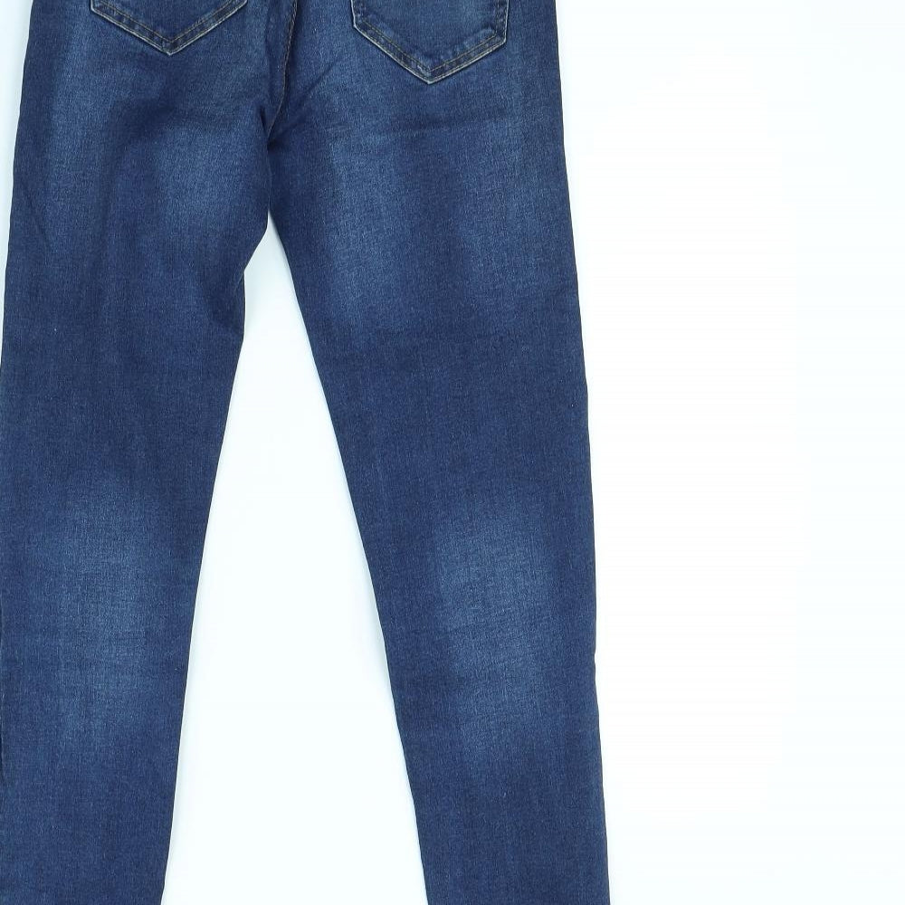 Denim & Co. Womens Blue Skinny Jeans Size 10 L29 in
