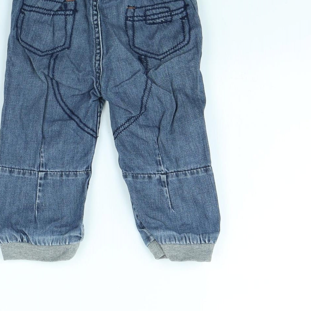 George Baby Blue Cargo Trousers Size 12 Months