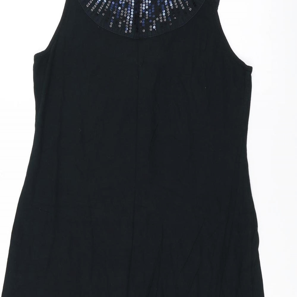 espirit Womens Black Basic Tank Size L