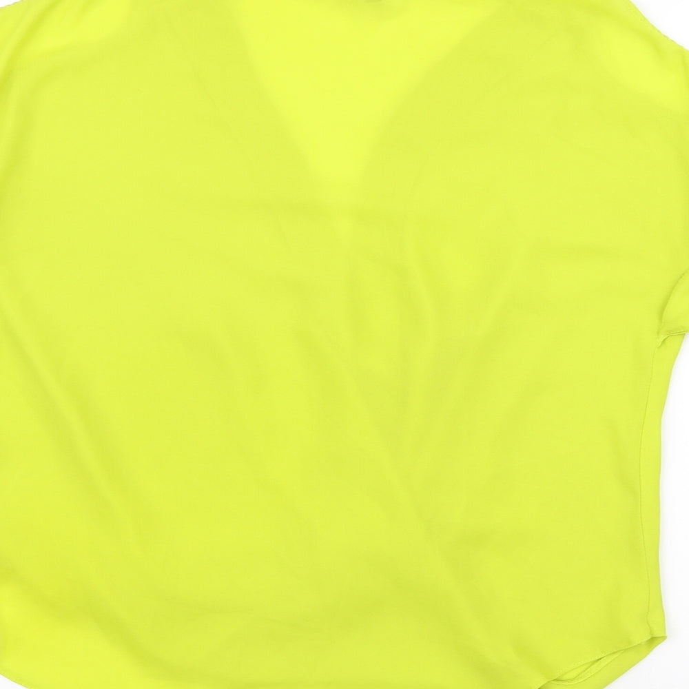 New Look Womens Green Basic Blouse Size 12