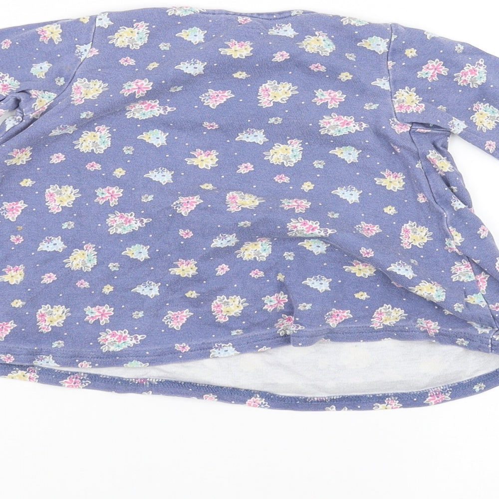 NEXT Girls Blue Floral A-Line Size 6-9 Months