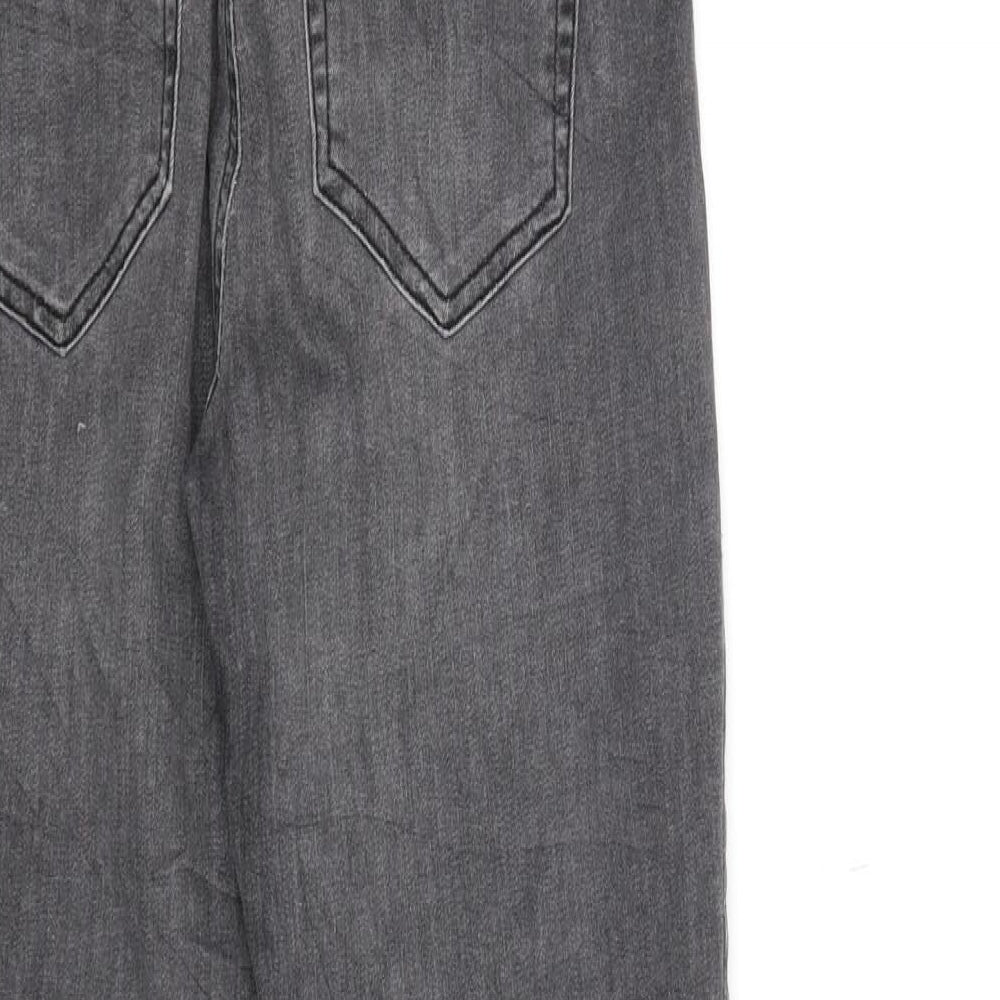 Pieces Womens Black Floral Denim Skinny Jeans Size XS L28 in