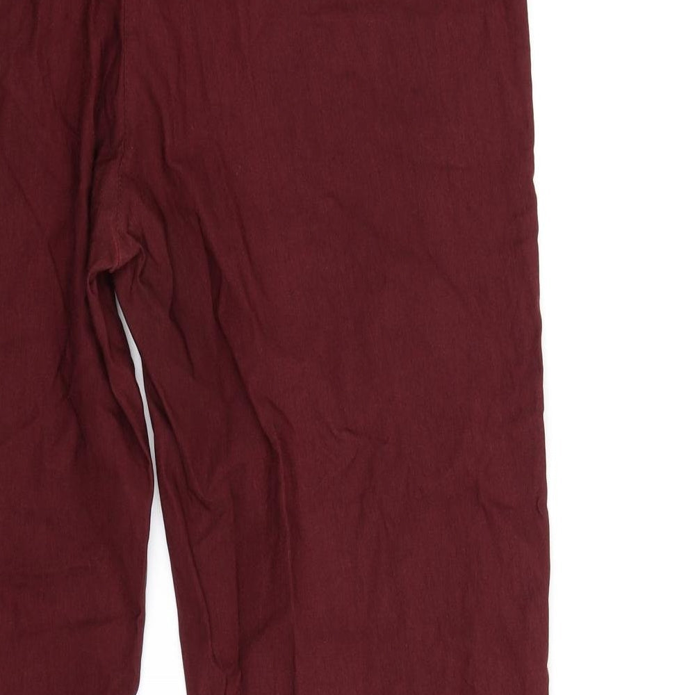 Preworn Womens Red Trousers Size 30 in L27 in