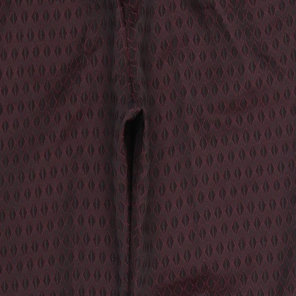 Miss Selfridge Womens Red Polka Dot Trousers Size 10 L26 in