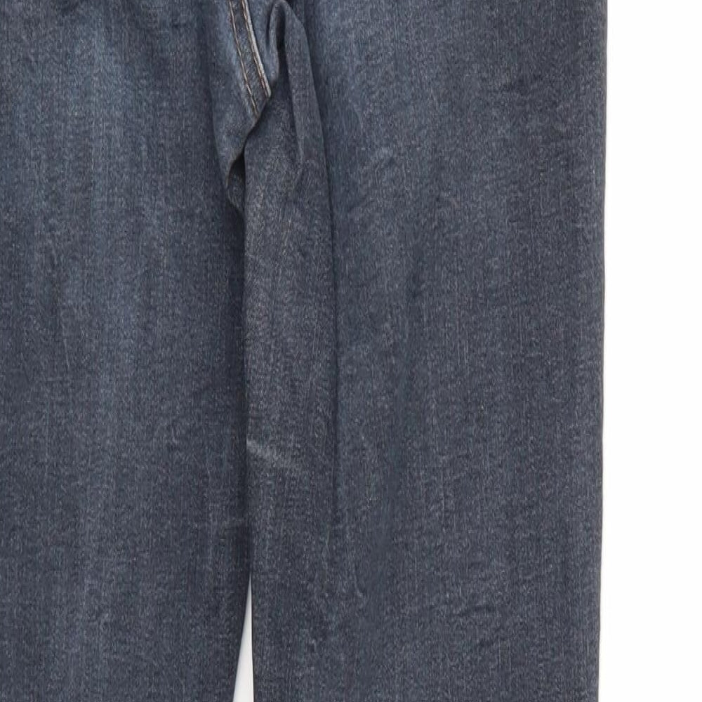 New Look Womens Blue Denim Tapered Jeans Size 10 L27 in