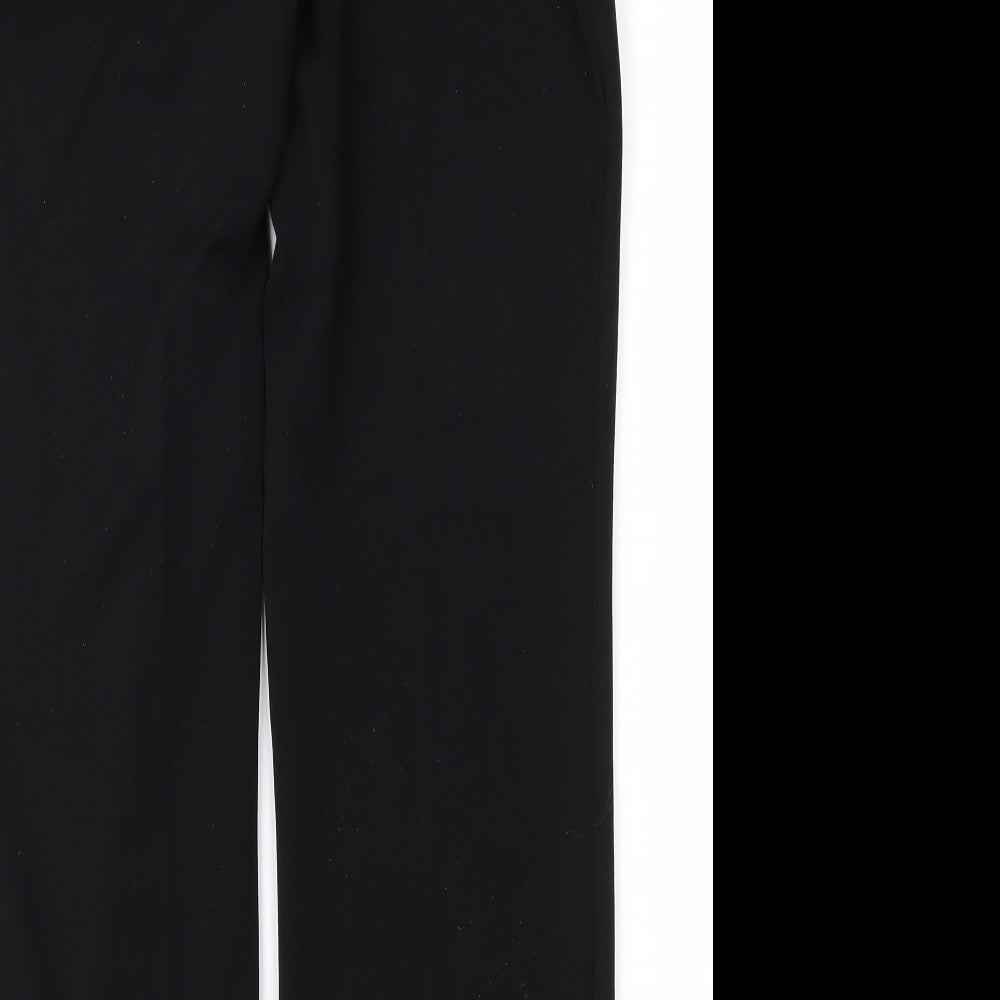 Marks and Spencer Womens Black Trousers Size 12 L28 in
