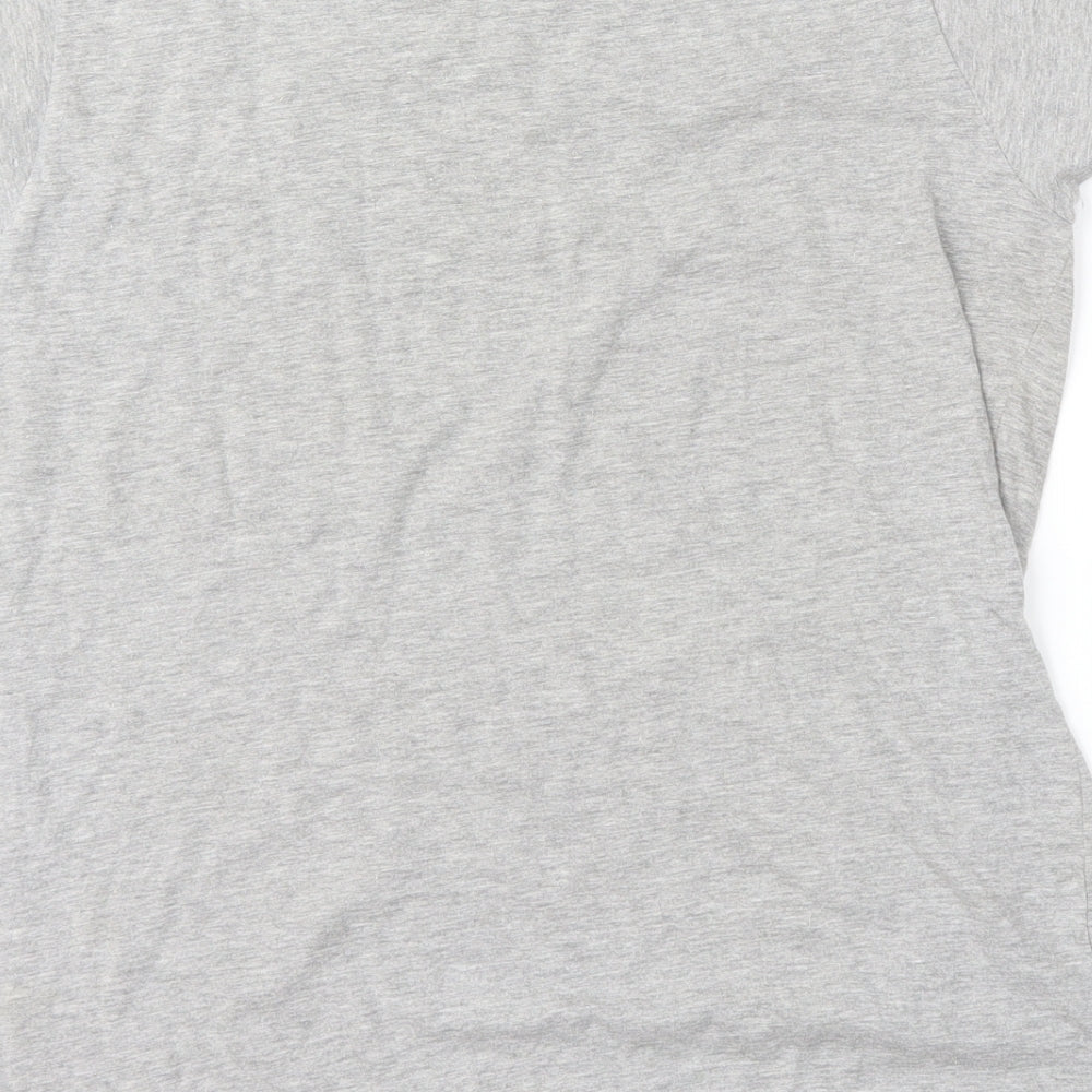 Gildan Womens Grey Basic T-Shirt Size L