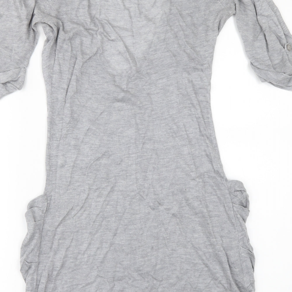 BAY Womens Grey Cardigan Jumper Size 6