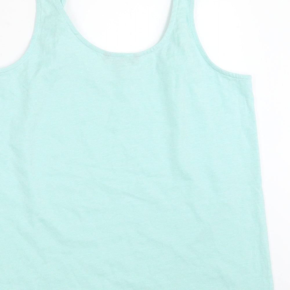 Peacocks Womens Green Basic Tank Size 12