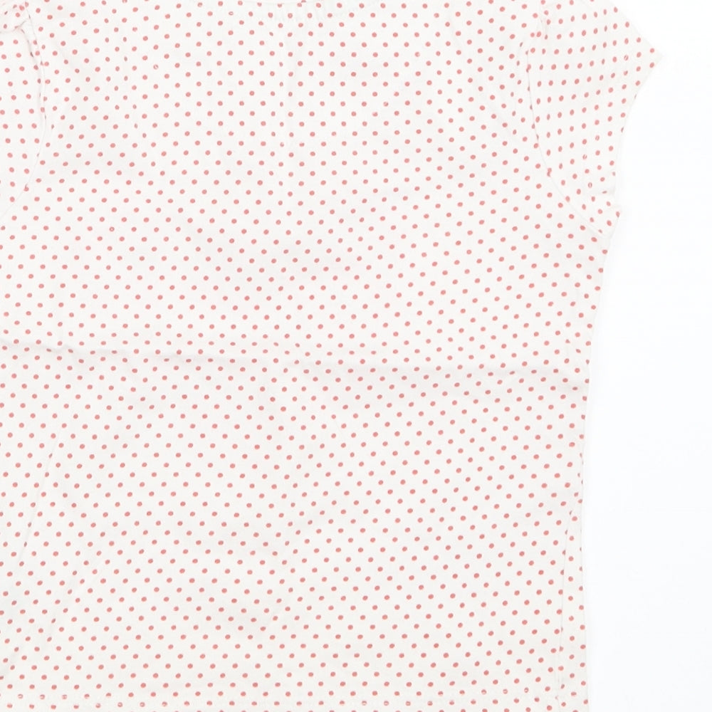 Mothercare Girls Red Polka Dot Basic T-Shirt Size 2-3 Years
