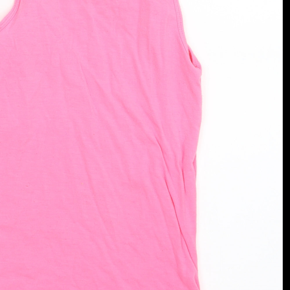 Young Dimension Girls Pink Basic Tank Size 7-8 Years