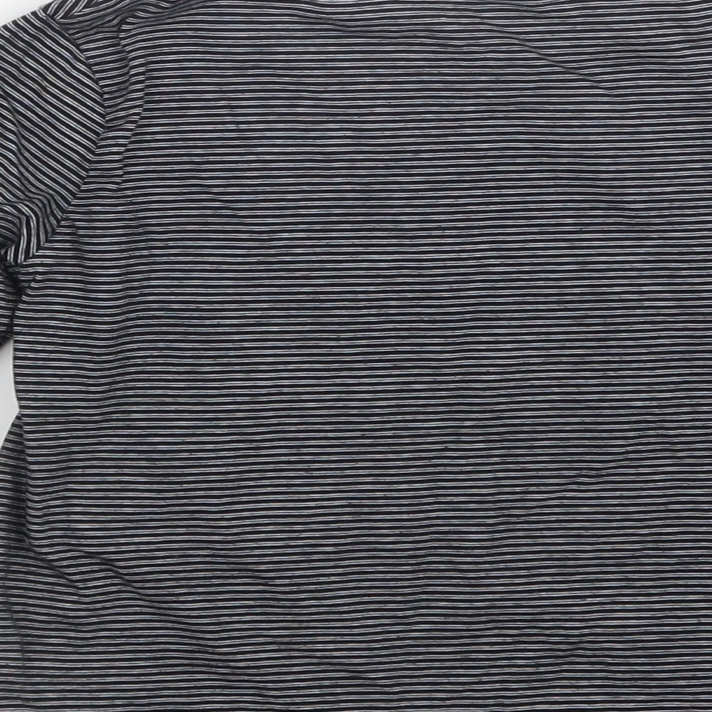 Next Boys Black Striped Basic T-Shirt Size 5 Years