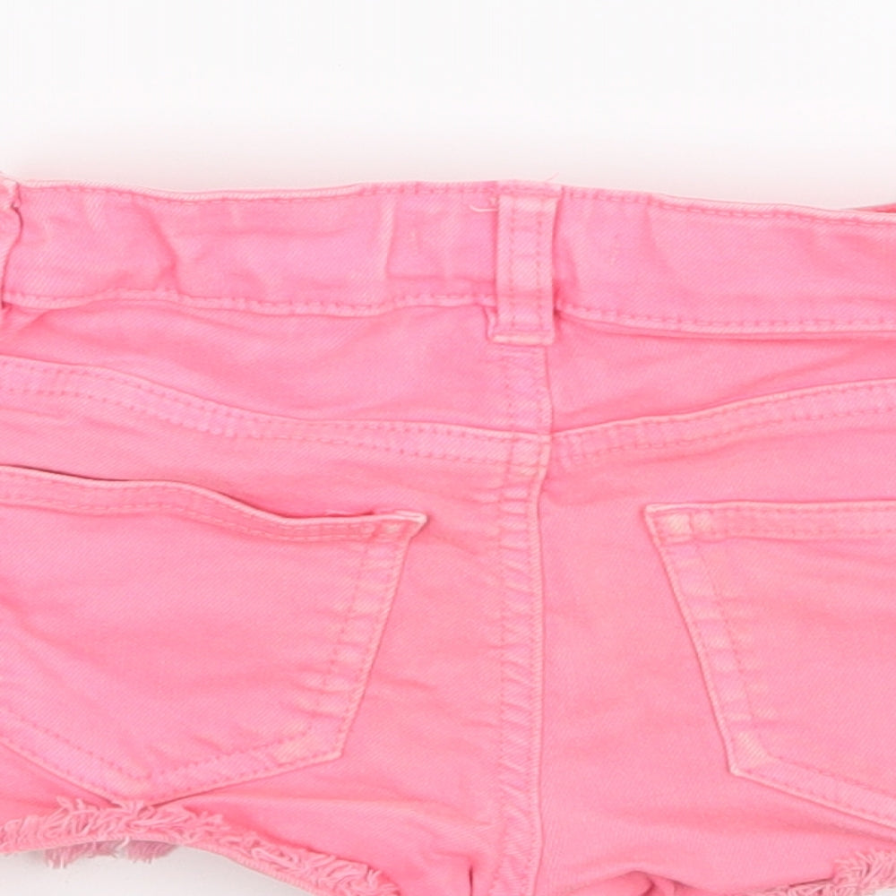 Blue Zoo Girls Pink Denim Boyfriend Shorts Size 5 Years