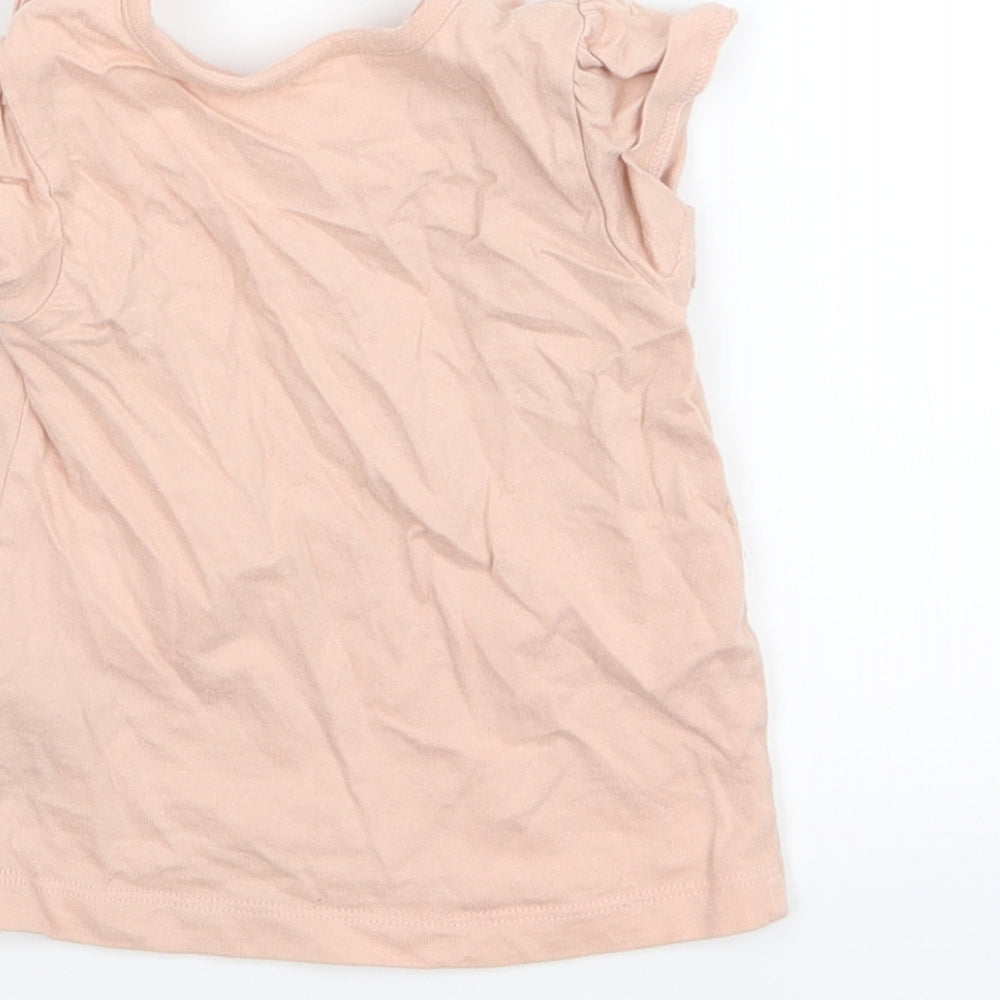 Nutmeg Girls Pink Basic T-Shirt Size 3-6 Months