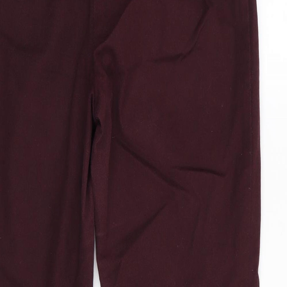 F&F Womens Red Trousers Size 8 L26 in