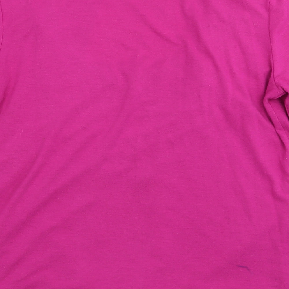 Joanna Hope Womens Pink Basic T-Shirt Size 12 - cardigan/top