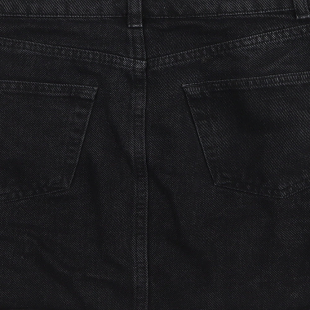 denim and co Womens Black Denim Mini Skirt Size 8