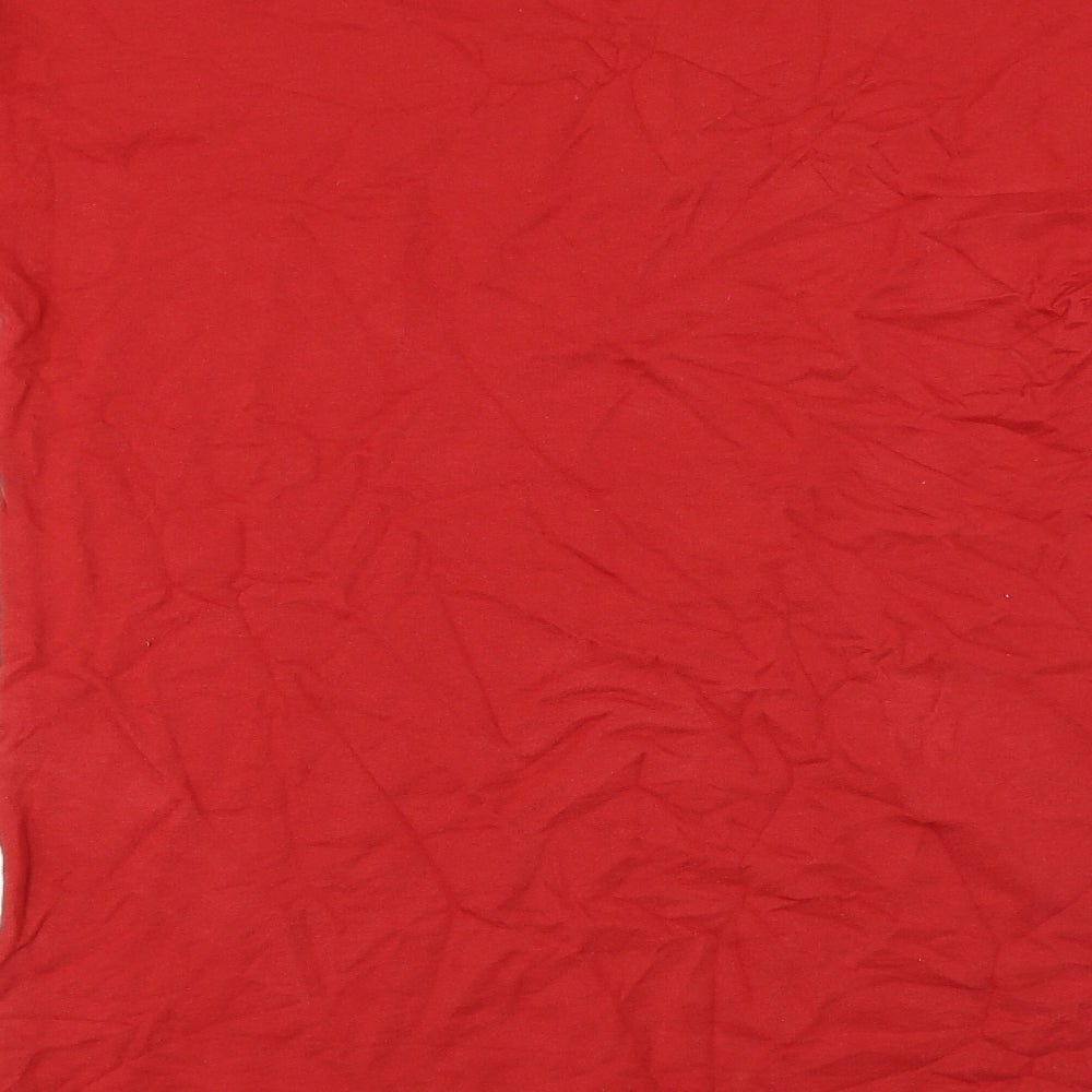 Zara Womens Red Basic T-Shirt Size S